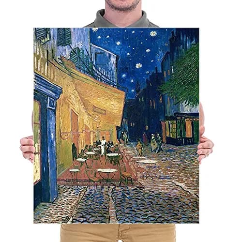 Wieco Art Canvas Wall Art 24"L x 20"W | Van Gogh Cafe Terrace at Night thumbnail 6
