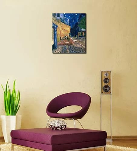 Wieco Art Canvas Wall Art 24"L x 20"W | Van Gogh Cafe Terrace at Night thumbnail 7