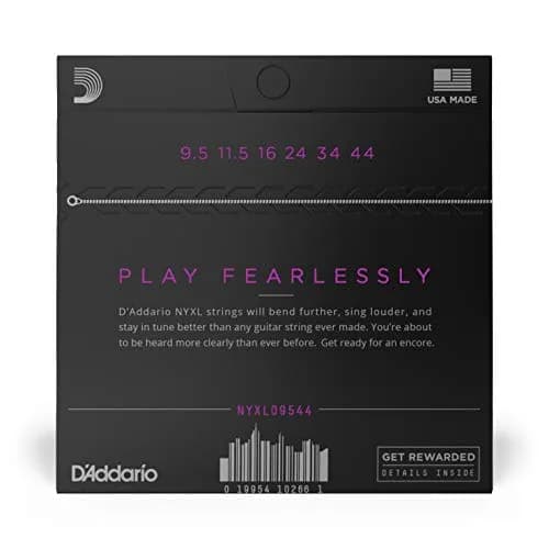 D'Addario NYXL09544 Electric Guitar Strings, Super Light Plus 9.5-44 (1-Pack) thumbnail 2