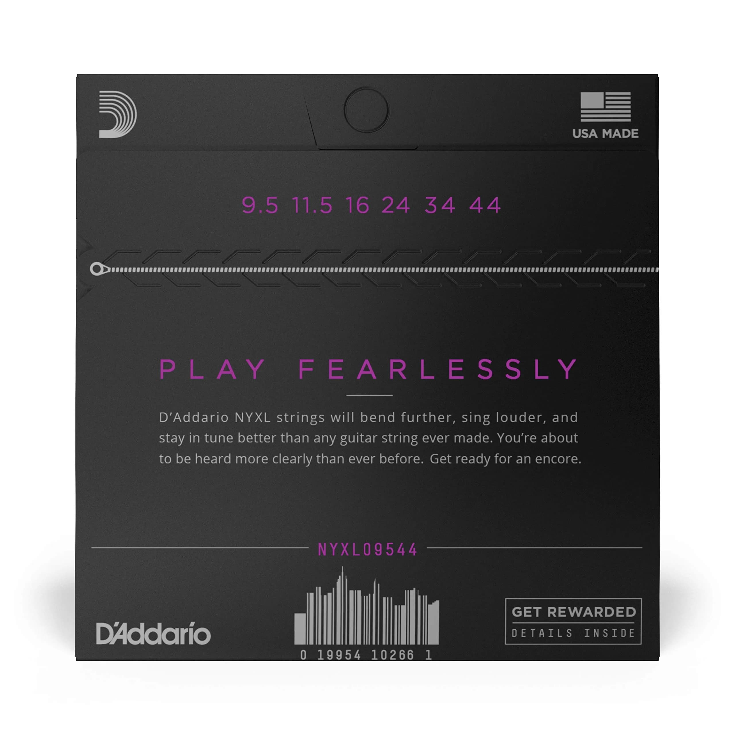 D'Addario NYXL09544 Electric Guitar Strings, Super Light Plus 9.5-44 (1-Pack) - view 2