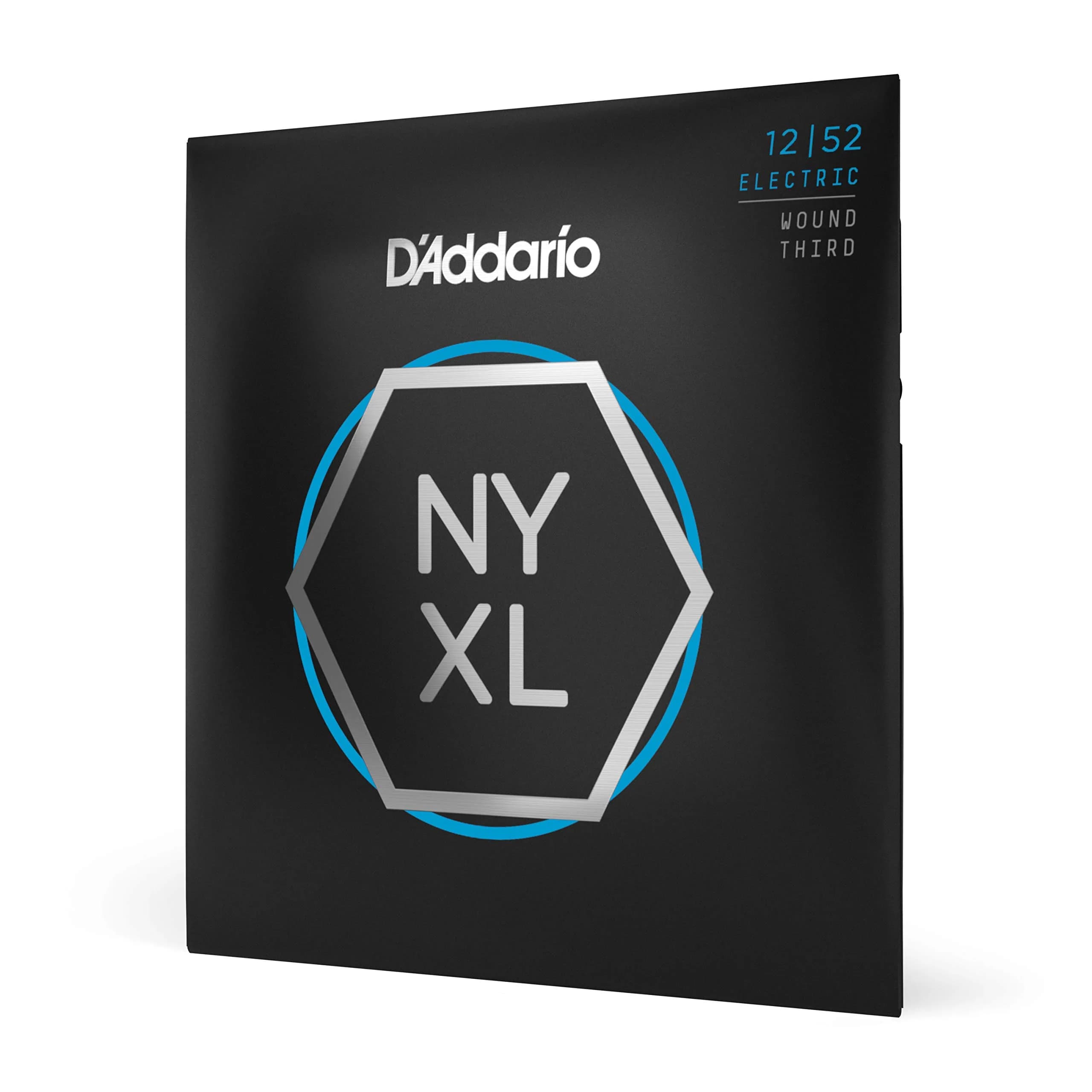 D'Addario NYXL1252W Electric Guitar Strings, Wound 3rd, Light Gauge 12-52 (1-Pack) - main product image