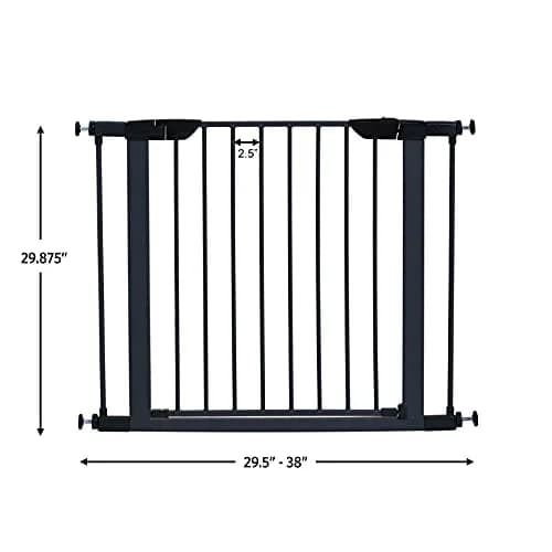 MidWest Homes for Pets 29in Steel Dog Gate | Pressure Mount, Expands to 38in, Rust-Resistant Steel thumbnail 3