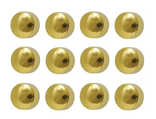Caflon Gold Plated Surgical Steel Ball Earrings Studs 4mm | 12 Pair Pack thumbnail 1
