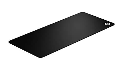 SteelSeries QcK XXL Heavy Gaming Mouse Pad, Black | Stitched Edge & Optimized for Gaming Sensors thumbnail 1