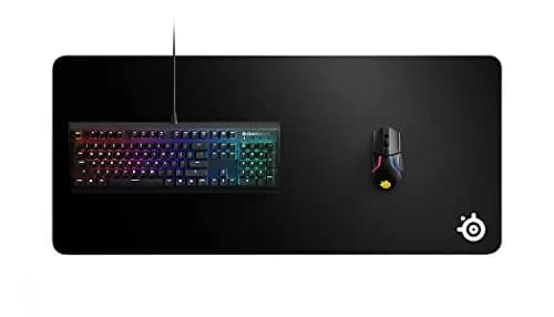 SteelSeries QcK XXL Heavy Gaming Mouse Pad, Black | Stitched Edge & Optimized for Gaming Sensors thumbnail 2