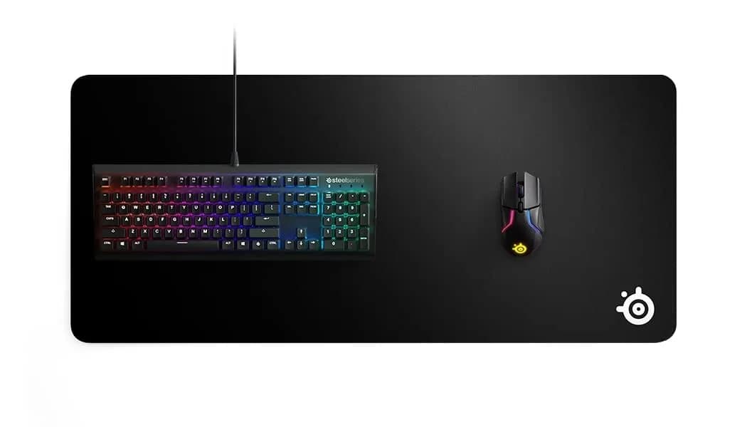 SteelSeries QcK XXL Heavy Gaming Mouse Pad, Black | Stitched Edge & Optimized for Gaming Sensors - view 2