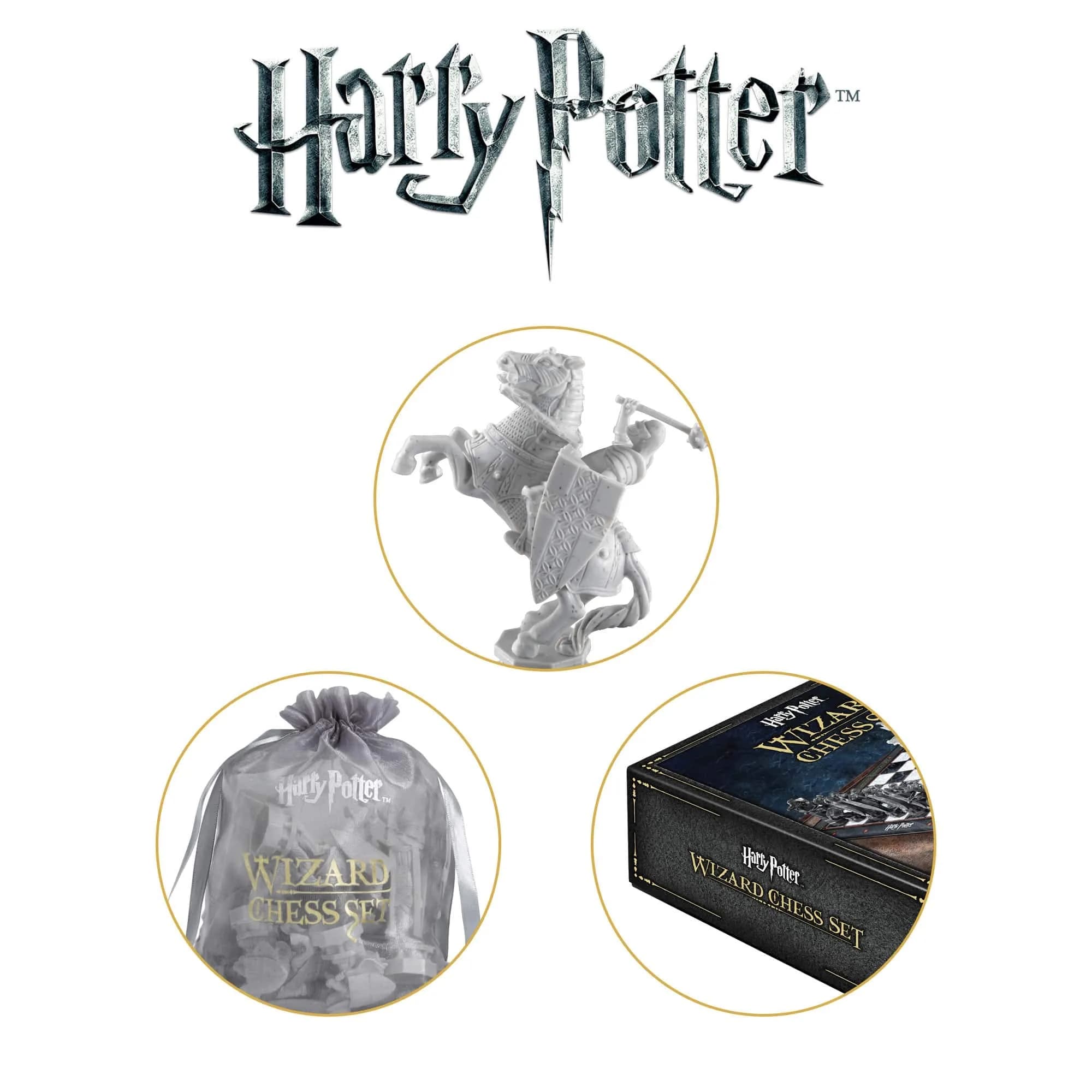 The Noble Collection Harry Potter Wizard Chess Set | 32 Pieces & Board | Ages 7+ - view 5