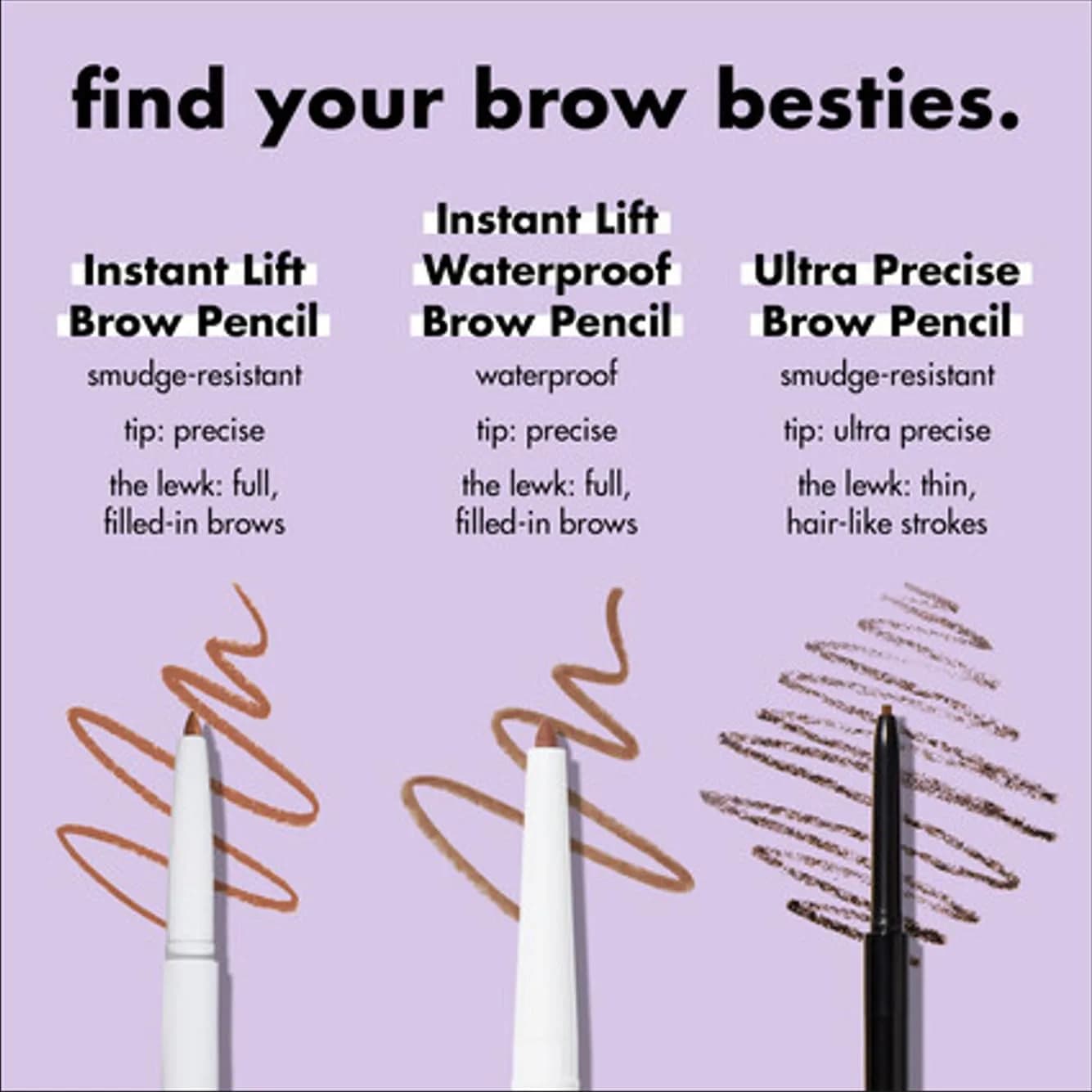 e.l.f. Instant Lift Brow Pencil, Taupe, 0.006 Oz (0.17 g) | Dual-Ended Precision & Spoolie for Defined Brows - view 4