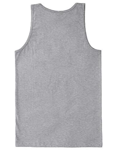 Tcombo Light Gray Men's Tank Top XX-Large | Funny Badass Emoticon Design for Summer & Exercise thumbnail 2