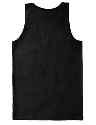Tcombo Evil Smile - Funny Badass Emoticon Men's Tank Top (Black, X-Large) | Comfortable Cotton Athletic Fit thumbnail 2