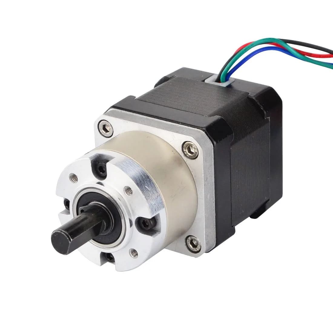 STEPPERONLINE Nema 17 Stepper Motor with 5.18:1 Planetary Gearbox, 1.68A, 0.35° Step Angle, 42x42mm Frame, 460g | DIY CNC Robot 3D Printer