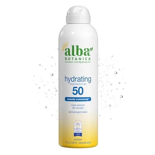 Alba Botanica Hydrating Sunscreen Spray SPF 50 Broad Spectrum Protection 156g (5.5 Fl Oz) | Instantly Moisturizing Water Resistant thumbnail 1