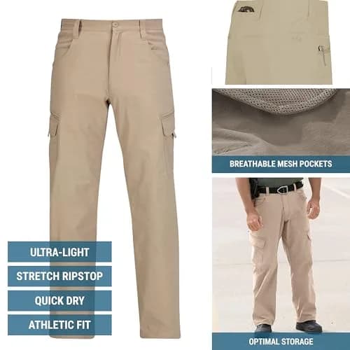 Propper Summerweight Tactical Pant, Khaki 40x34 | Breathable, Moisture-Wicking, Sun-Protection thumbnail 5
