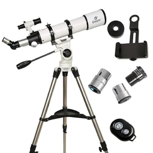 Gskyer 90mm Astronomical Refractor Telescope | High Power 600x90mm for Celestial & Terrestrial Viewing thumbnail 8