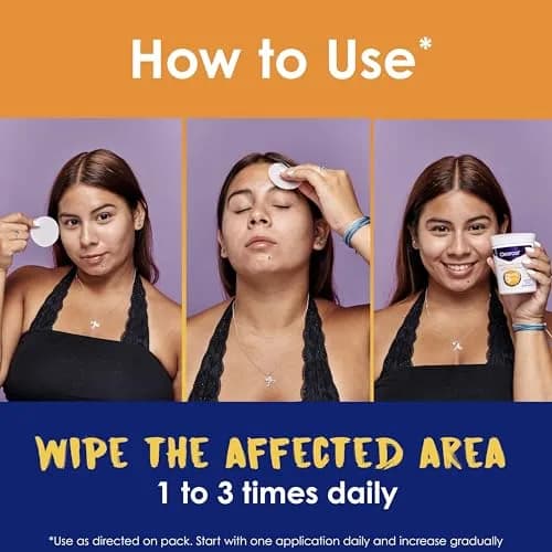 Clearasil Stubborn Acne Control 5in1 Daily Facial Cleansing Pads with Salicylic Acid 90 Count thumbnail 4
