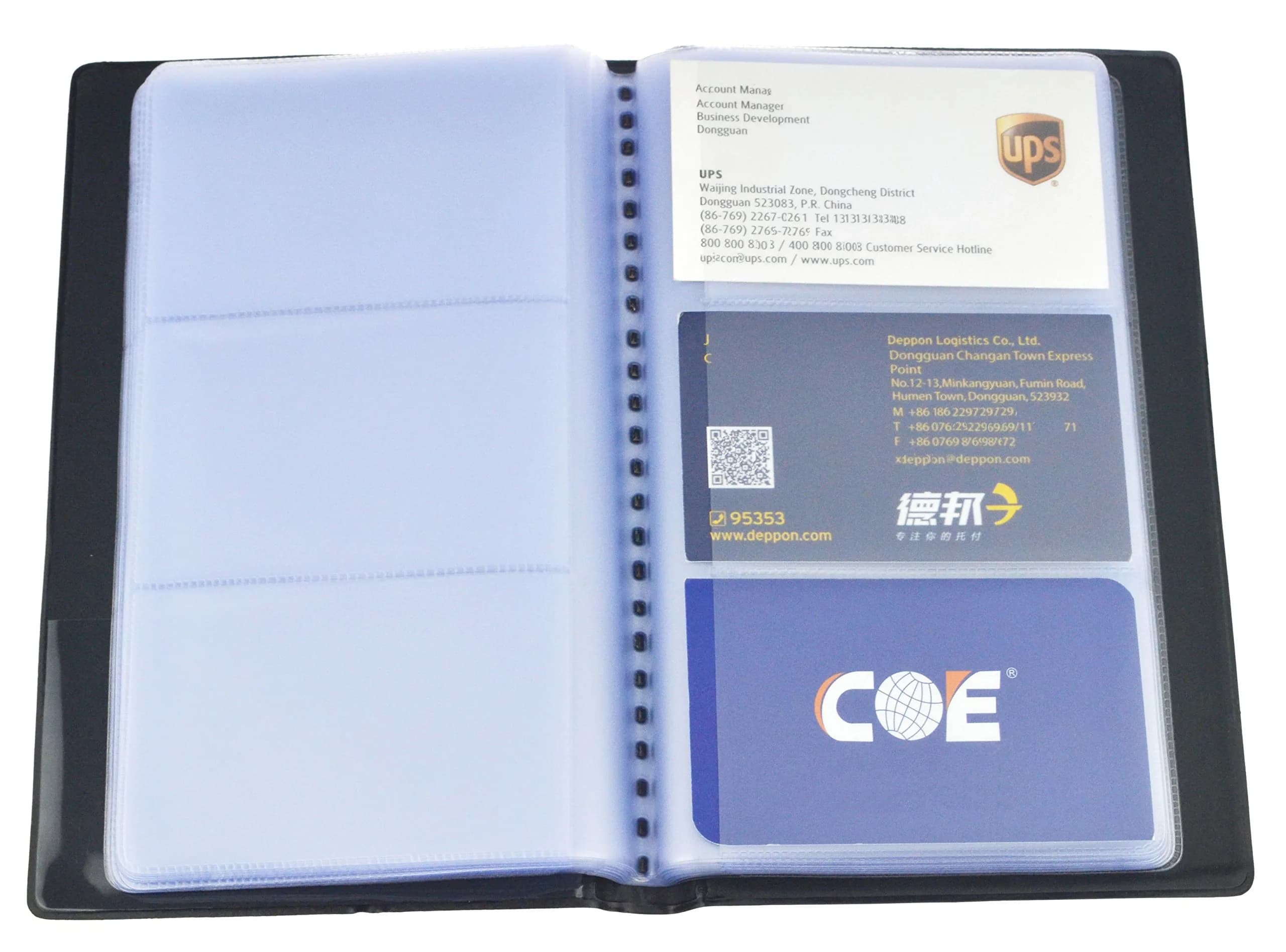 SAMYO Business Card Holder Book 240 Cards Black | Professional Organizer for Business & Personal Cards - main product image