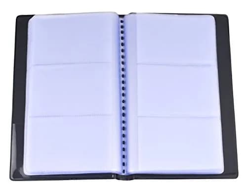 SAMYO Business Card Holder Book 240 Cards Black | Professional Organizer for Business & Personal Cards thumbnail 2