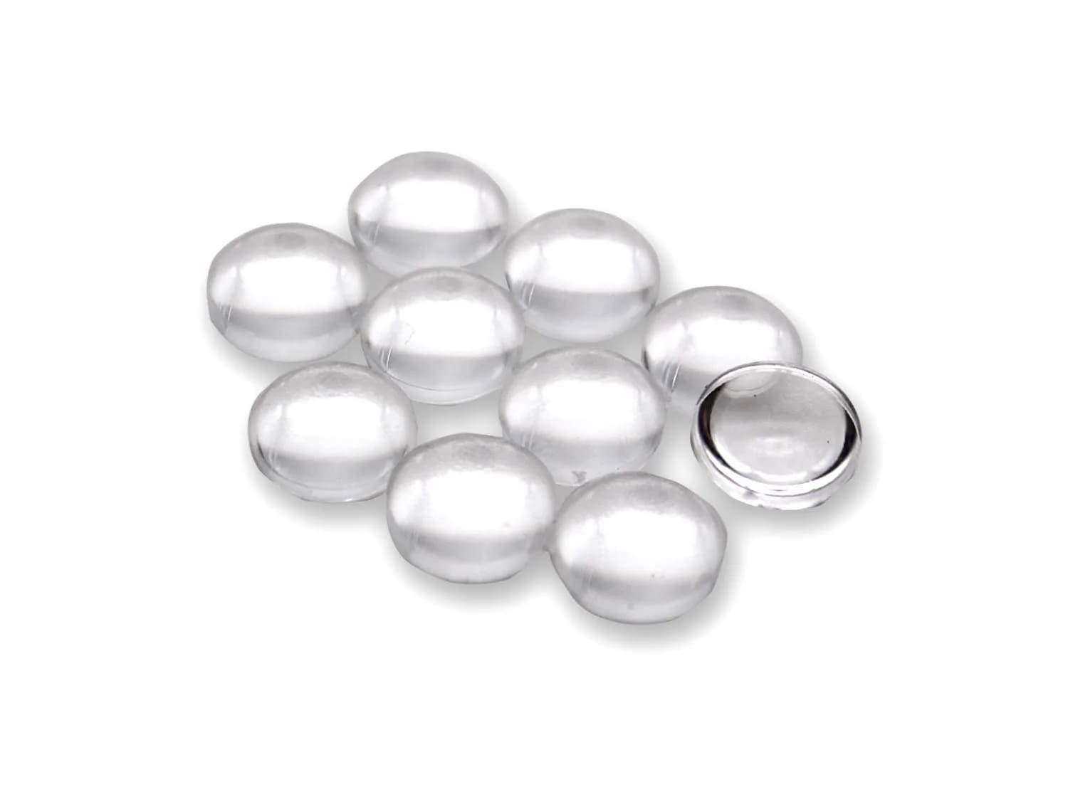 JIATONG 10pcs 10MM LED Optical Lens Smooth Convex Lens for 1W 3W | Adjustable Beam Angle