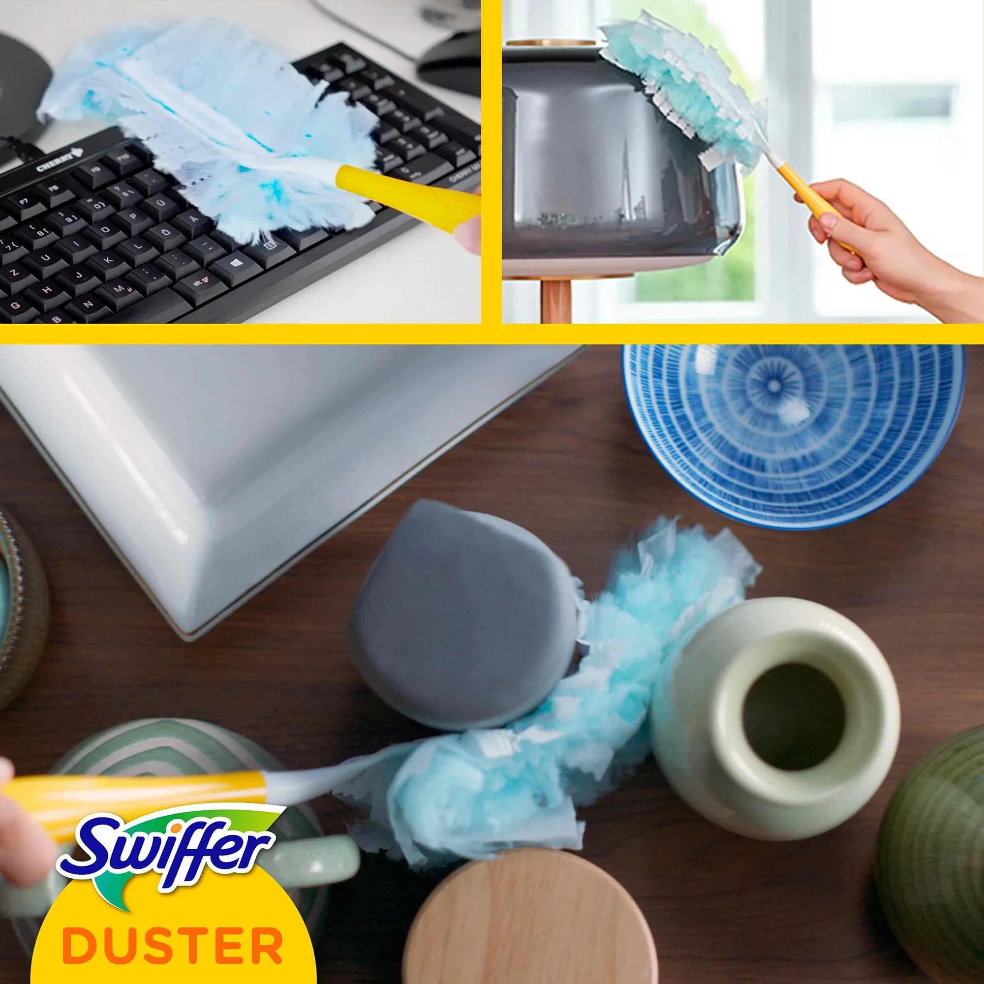 Swiffer Duster Kit with Handle and Refill Duster, 1 Unit | Traps Dust with TRAP + LOCK Technology - view 4