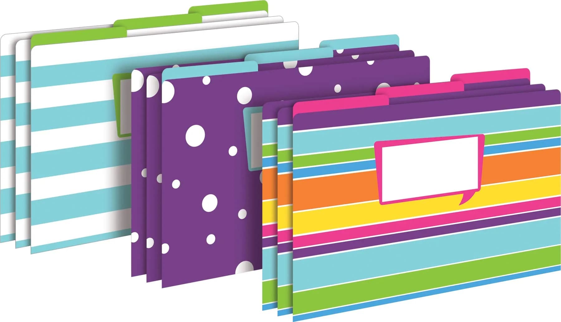 BARKER CREEK Happy Legal File Folders Set of 9 | Reversible Bright Color & Solid Design (14.88 x 9.5 inches)