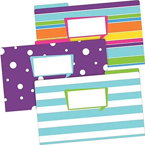 BARKER CREEK Happy Legal File Folders Set of 9 | Reversible Bright Color & Solid Design (14.88 x 9.5 inches) thumbnail 7