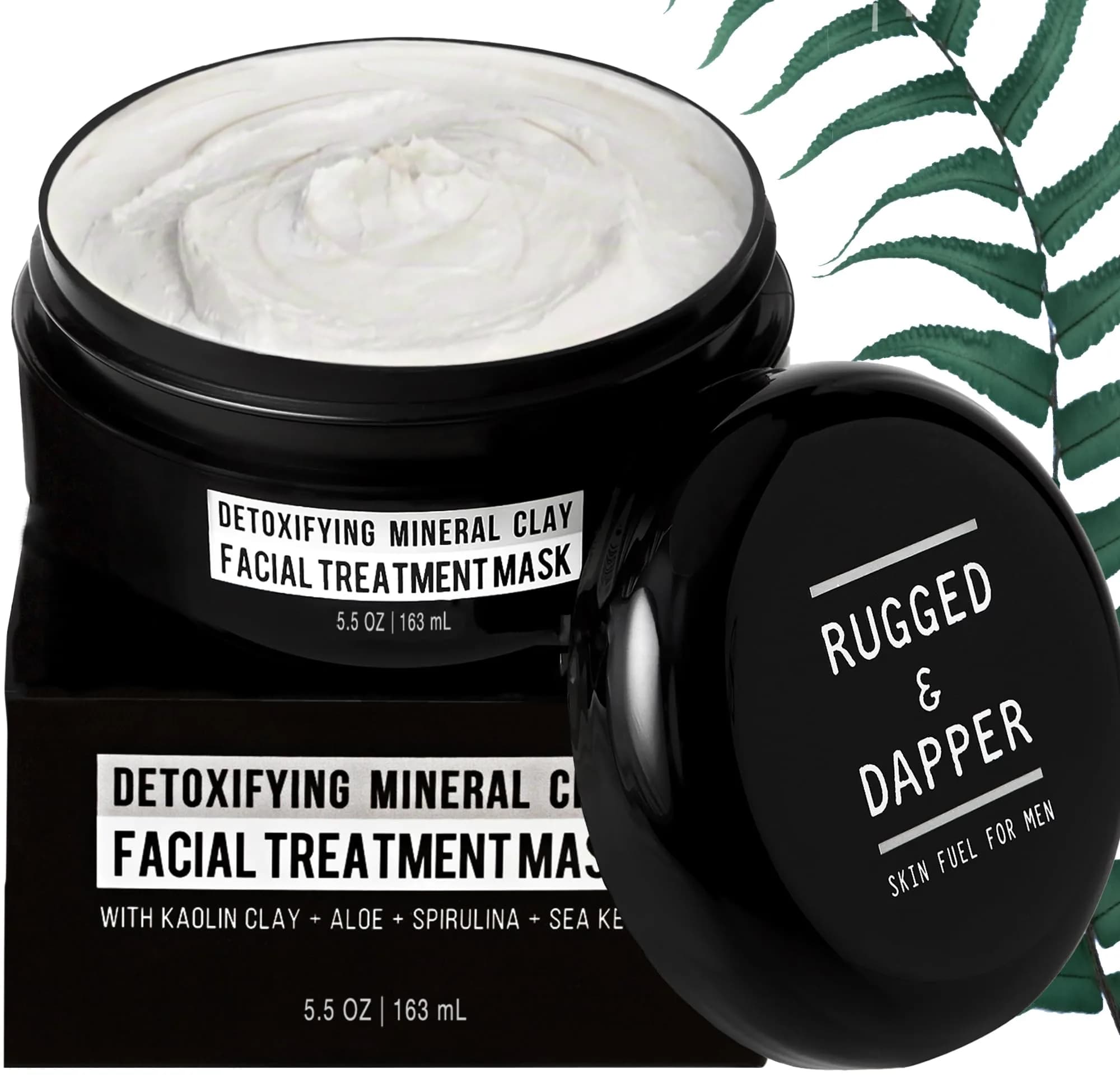 RUGGED & DAPPER Deep Pore Cleansing Face Mask with Kaolin Clay 5.5 Oz for Men
