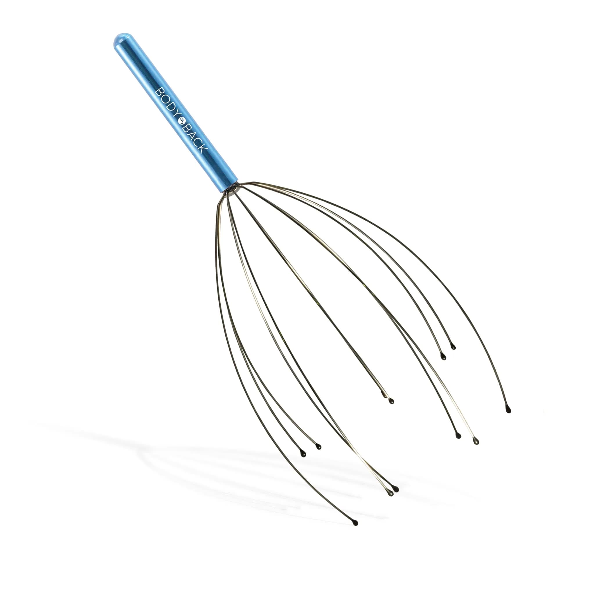 Body Back Scalp Massager Blue Head Scratcher for Stress Relief & Relaxation