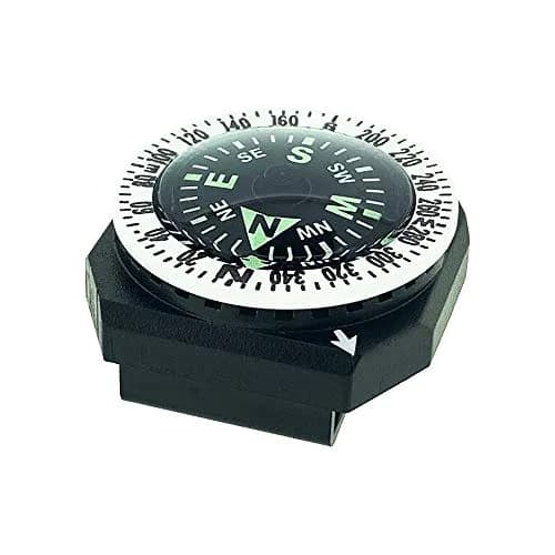 Sun Company GoCompass - Micro Orienteering Wrist Compass | Watch Band or Paracord Bracelet Compasses with Rotating Bezel thumbnail 1