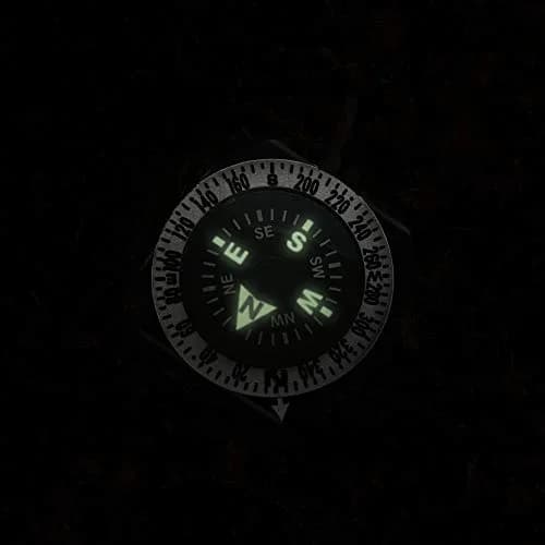 Sun Company GoCompass - Micro Orienteering Wrist Compass | Watch Band or Paracord Bracelet Compasses with Rotating Bezel thumbnail 4
