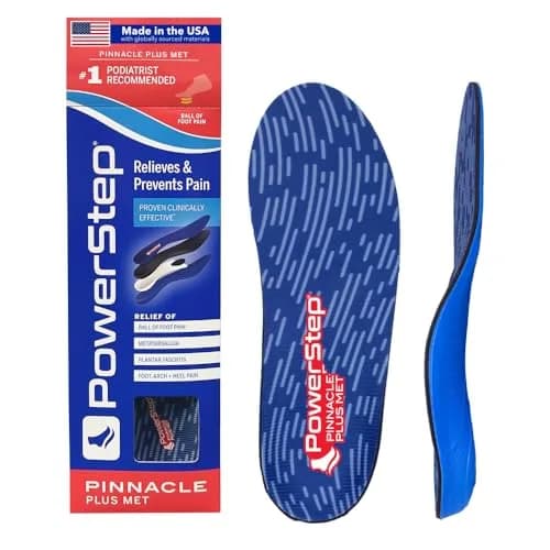 PowerStep Pinnacle Plus Met Shoe Inserts | Full Support & Pain Relief for Metatarsalgia & Neuroma (Men's 5-5.5, Women's 7-7.5) thumbnail 1