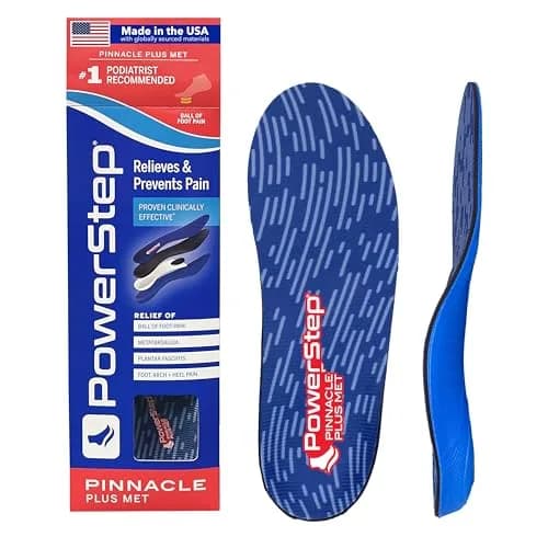 PowerStep Pinnacle Plus Met Shoe Inserts | Foot Pain Relief Orthotics for Morton's Neuroma & Metatarsalgia (Men's 12-13) thumbnail 1