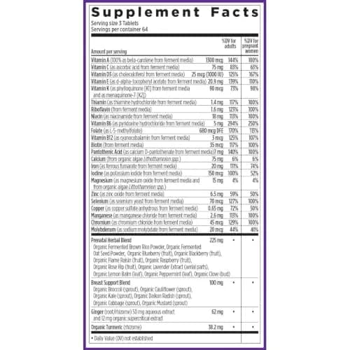 New Chapter Advanced Perfect Prenatal Vitamins, 192 Count | Supports Brain & Spinal Cord Development thumbnail 7