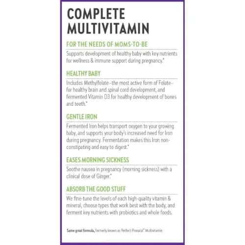 New Chapter Advanced Perfect Prenatal Vitamins, 192 Count | Supports Brain & Spinal Cord Development thumbnail 9