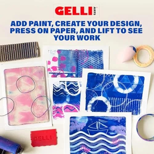 Gelli Arts 4" Round Gel Printing Plate | Monoprinting Made Simple thumbnail 5