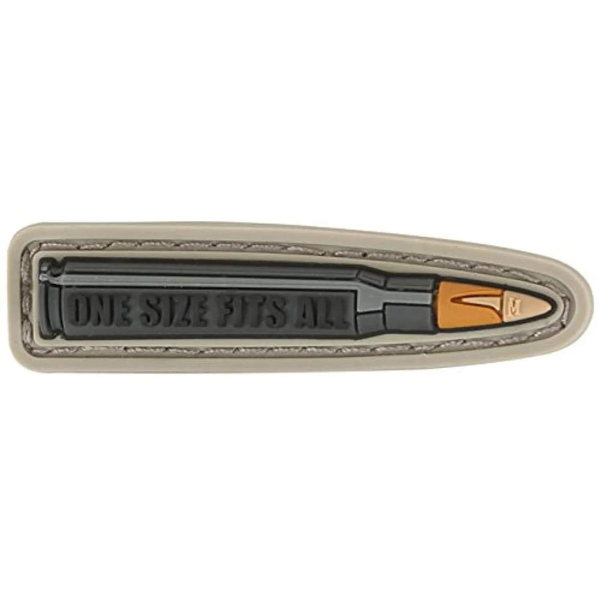 Maxpedition One Size Fits All 2.2" x 0.6" (Arid) | PVC Rubber Morale Patch for Gear Personalization