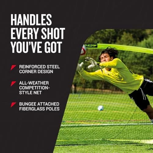 Franklin Blackhawk Portable Soccer Goal 1.2m x 0.9m (4' x 3') | Backyard Training & Match Play thumbnail 4