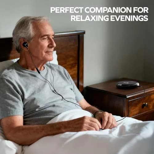 Coby Portable CD Player CD191BLK with FM Radio, 60-Second Anti-Skip, USB & AA Power, 3.5mm Jack | Plays CD, CD-R, CD-RW, MP3 Discs thumbnail 2