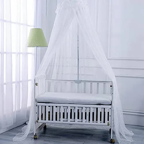Cdycam Baby Infant Toddler Bed Dome Mosquito Netting 35*220*550CM | Breathable Cotton Mesh for Baby Safety thumbnail 3