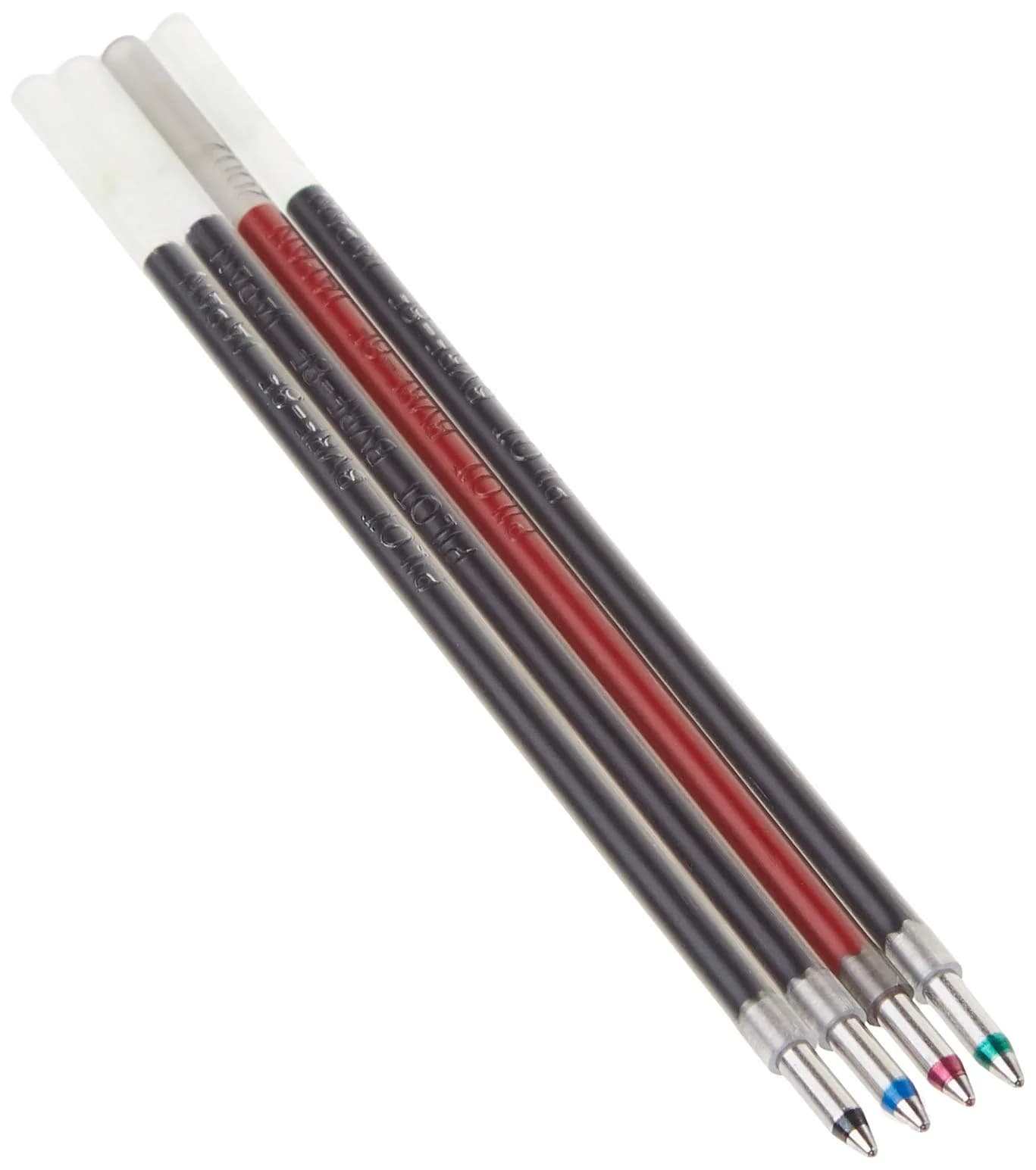 PILOT Dr. Grip 4+1 Multi-Function Ballpoint Ink Refills, Fine Point, Black/Red/Blue/Green Inks, Assorted Colors, 4 Count (Pack of 1) - view 3
