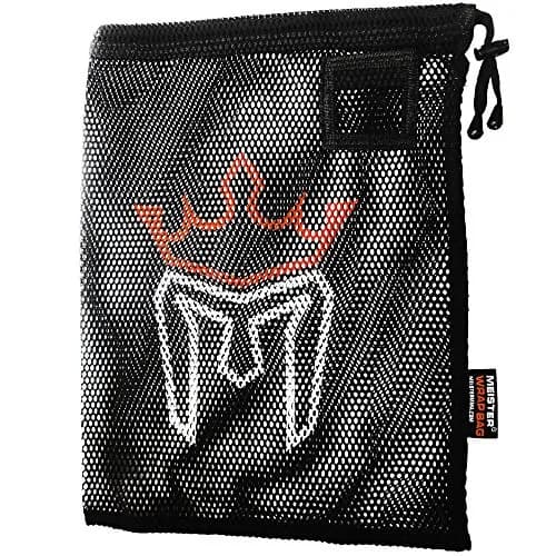 Meister WRAP Bag for Washing MMA & Boxing Hand Wraps - Drawstring Mesh Large, Black | Airflow & Drying thumbnail 1