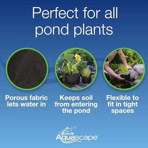 Aquascape Fabric Plant Pot 12" Round x 8" Deep | Water Garden & Pond Enhancement thumbnail 3