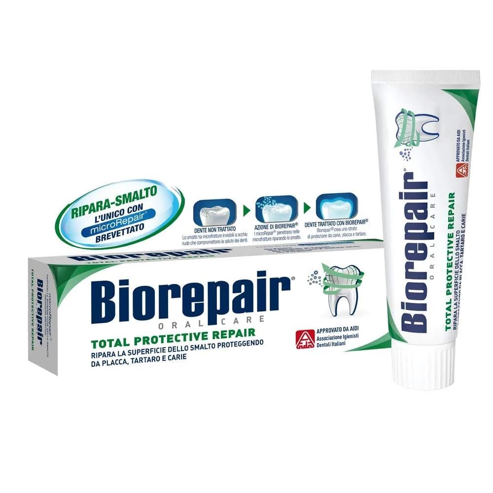 Biorepair Clean & Protect Hydroxyapatite Toothpaste 96g (3.39 Oz) | Fluoride-Free Enamel Care — 3.39 oz_Old