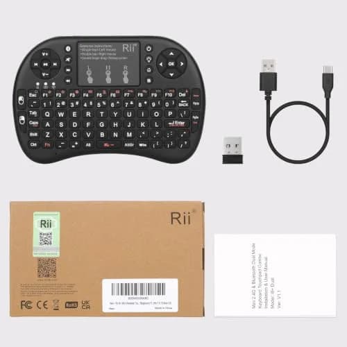 Rii Mini Wireless Keyboard with Touchpad & Backlit | Portable 92 Keys for Laptop/PC/Tablets thumbnail 9