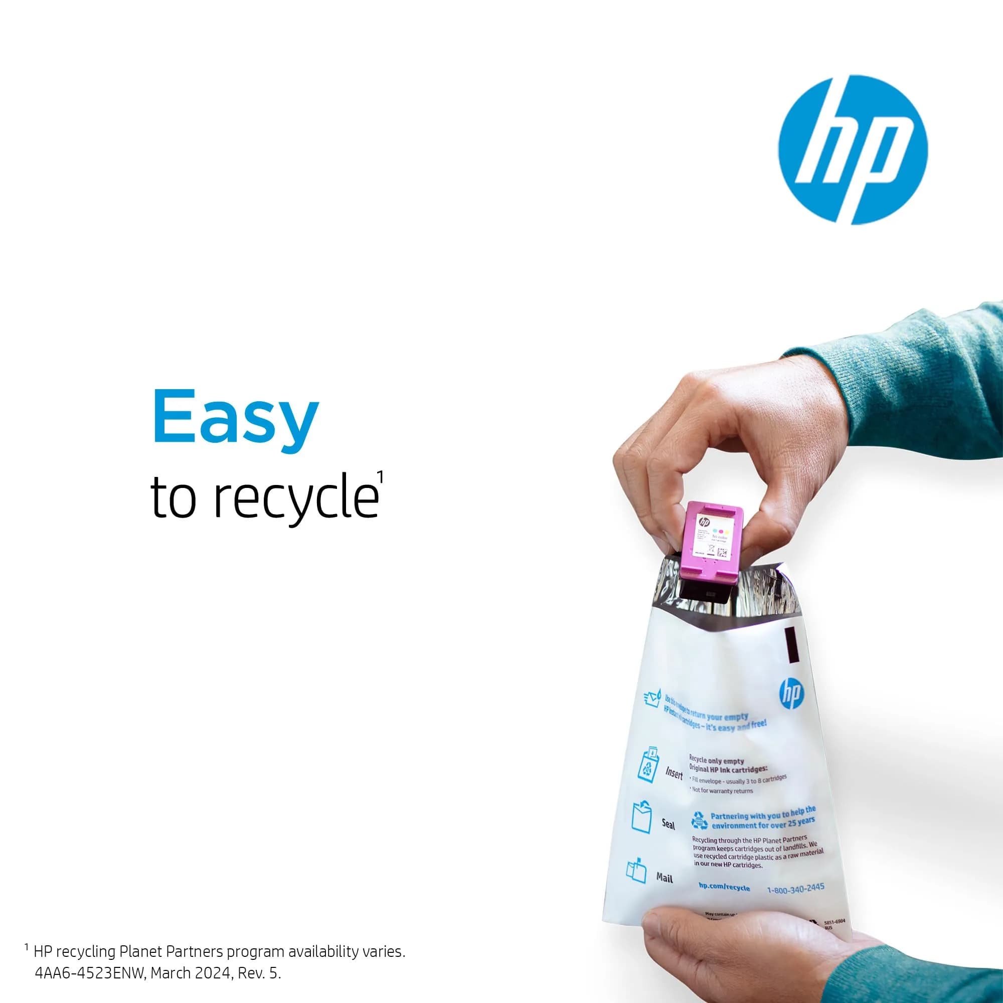 HP 63 Black & Tri-Color Ink Cartridge Combo Pack (2 Cartridges) | Fade-Resistant Documents & Brilliant Images - view 8