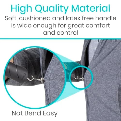 Vive Button Hook with Zipper Pull | Assist Tool for Arthritis & Limited Dexterity (70-120 chars) thumbnail 7