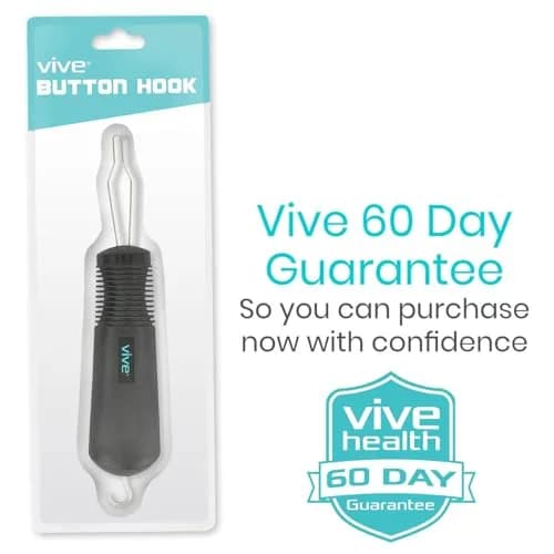 Vive Button Hook with Zipper Pull | Assist Tool for Arthritis & Limited Dexterity (70-120 chars) thumbnail 9