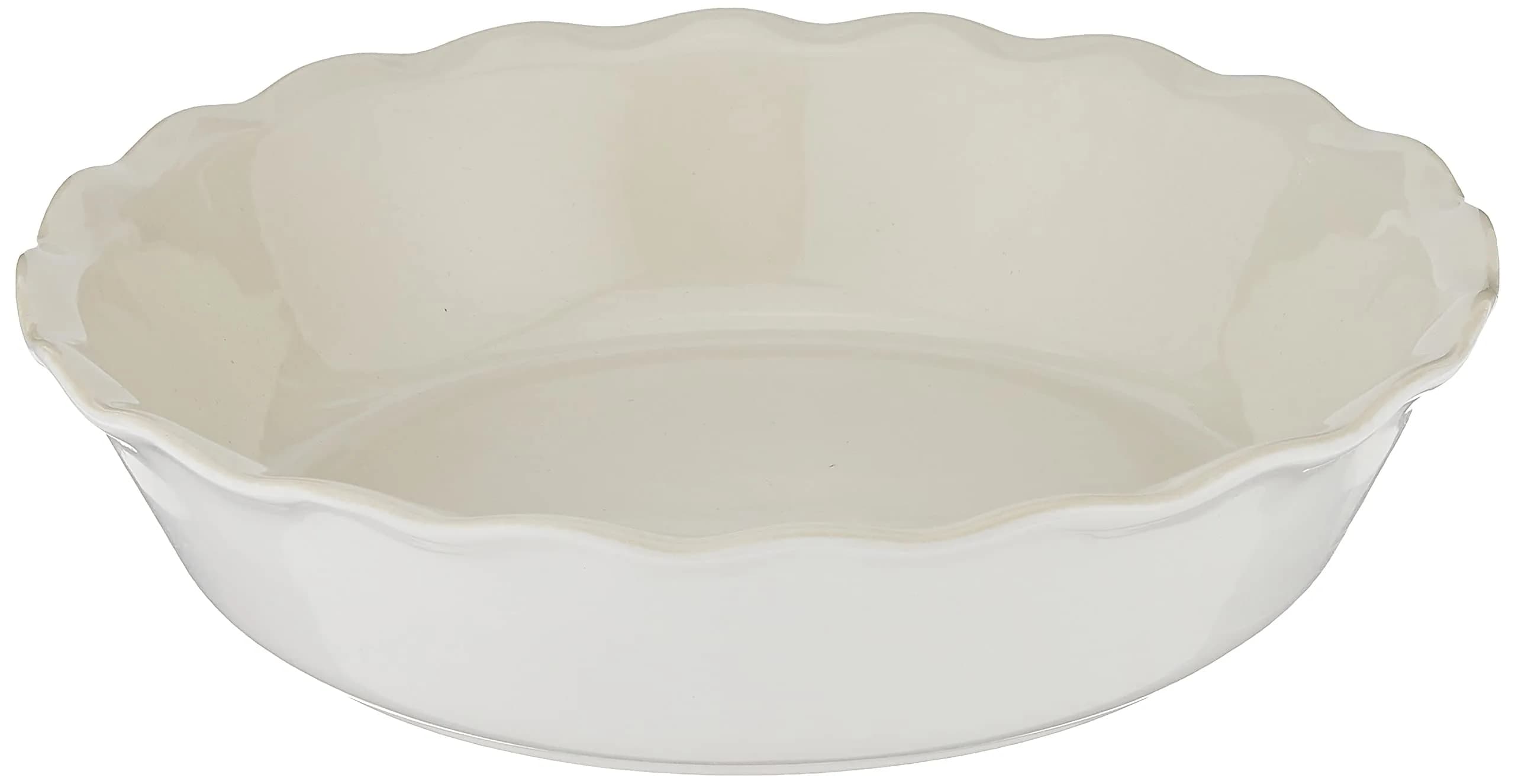 Emile Henry Modern Classics 9" Deep Pie Dish for Pies & Quiches, Sugar | Even Heating Ceramic for Perfect Bakes