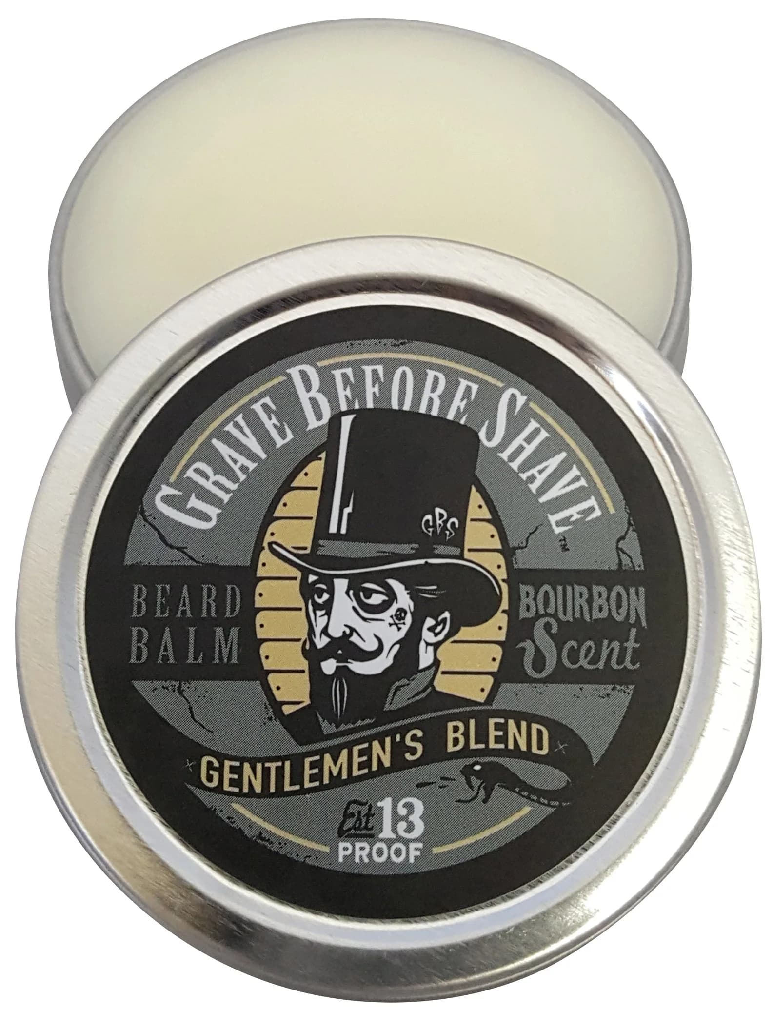 Grave Before Shave Gentlemen's Blend Beard Balm, 2 oz. | Bourbon & Sandalwood Scented, Deep Conditioning for Men — 2 Ounce