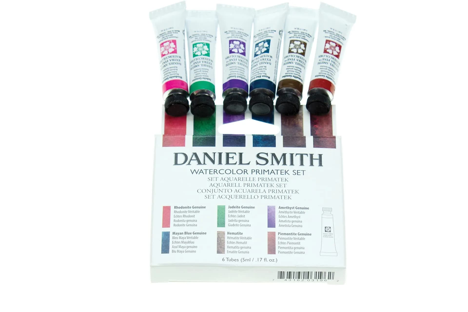 Daniel Smith Watercolor Set 6 Tubes | PrimaTek & Luminescent Colors, 5ml each, Made in USA — Watercolor Set
