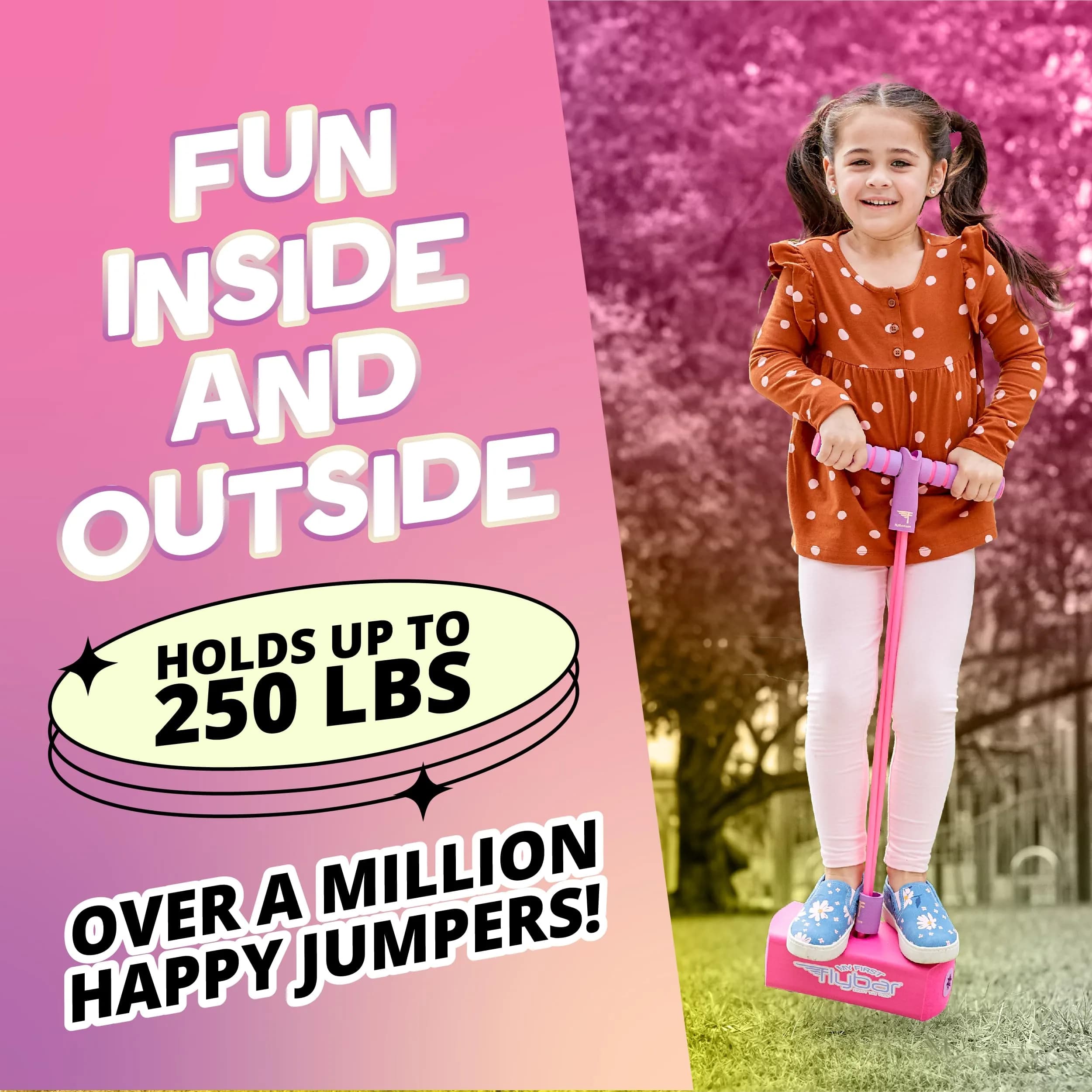 Flybar My First Foam Pogo Jumper for Kids Ages 3+ | Safe & Durable Indoor/Outdoor Toy - Pink - view 5